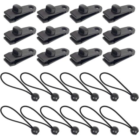 Kit de fixation pour bache 10 boules et 10 crochets - Provence Outillage
