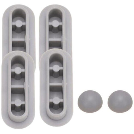 4 Pièces Tampon Universel pour Siège de Toilette Universel Chocs Kit de Tampon Abattant WC Plastique Toilette Pare-chocs Remplacement (1/5)