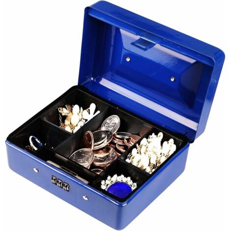 Parrency Boîte De Trésorerie Avec Serrure à Combinaison, Petite Boîte De Fermeture En Métal Avec Porte Parrency Boîte De Trésorerie Avec Serrure à Combinaison, Petite Boîte De Fermeture En Métal Avec Porte
