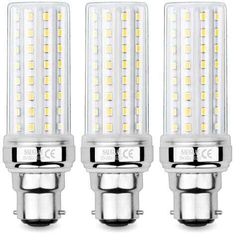 LaBlanc – 3 Pièces Ampoules de Maïs LED 20W, Équivalent 150W Ampoule Incandescente, 2300LM, 3000K Blanc Chaud, Ampoules à B22 Baïonnette (1/7)
