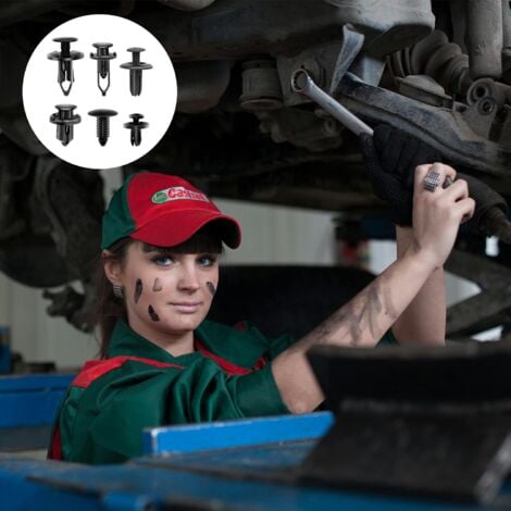 Accessoires De Voiture - Dilwe - Rivets Poussoirs - Plastique - Noir