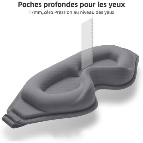 QUETO Masque De Sommeil Pour Hommes Et Femmes, Masque Pour Les Yeux De