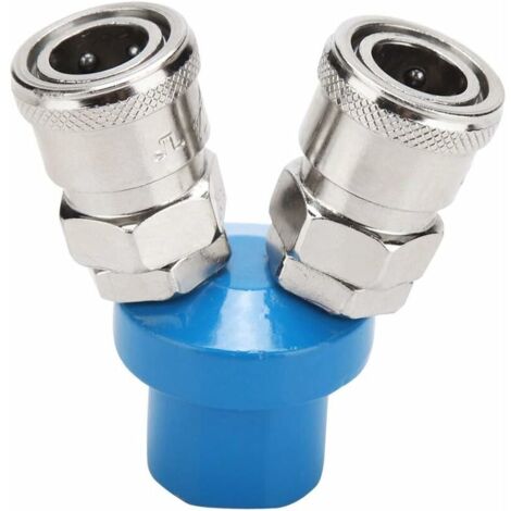1/4\" C-Type Raccord Rapide Pneumatique 2/3 Voies Connecteur de Compresseur d\'Air(2 Way) (1/3)