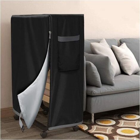Sporgo Housse De Rangement Matelas Pliant Imperméable 99x38x114cm - Protection Anti-Poussière Noire