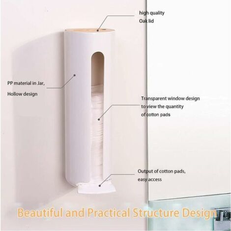Boîte de rangement en coton cosmétique automatique, distributeur de coton de type presse, évaluation de maquillage, anti-poussière, gadgets pour la maison  15