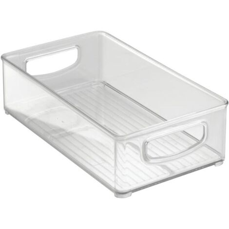 Organiseur Frigo Cusine, Rangement Transparent Ensemble de Rangement Bac Rangement Frigo Boîte de Rangement pour Le réfrigérateur, la Cuisine, Les armoires et Les comptoirs (1/5)
