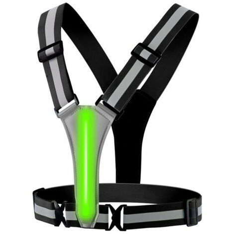 Ceinture De Course Haute Visibilité Blanche - Taille Unique Réglable - Neuf Étiqueté
