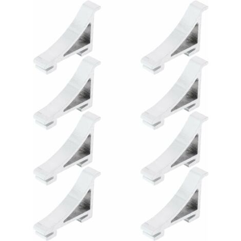8Pcs Frigo Tarifs de Tablette Support de Clip de Tablette pour Réfrigérateur Congélateur de Refroidisseur (1/5)
