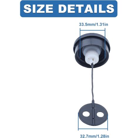 2 Tappi Benzina Per Decespugliatore Stihl FS38, FS45, FS55, FS56, FS80, FS81, FS85, FS88, FS120 - Kit Con Filtro E Candela - 2
