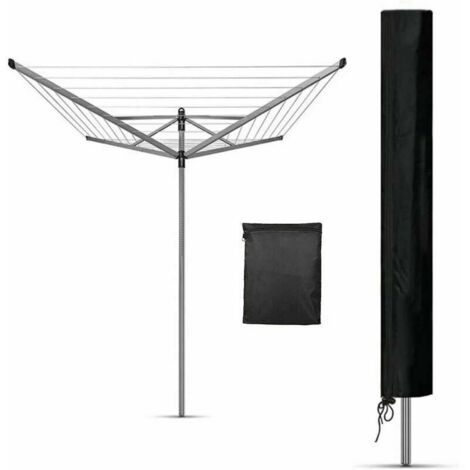 Housse Etendoir Parapluie Extérieur, Housse pour mobilier de jardin , avec sac de rangement, 210D Oxford Imperméable UV-Anti Housse pour Séchoir(165x16x16cm) (1/5)