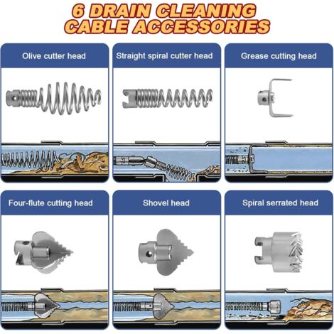 Lot De 6 Brosses à Tubes En Fil De Laiton De 8 à 25 Mm