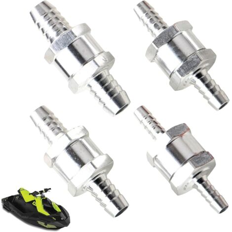 Lot De 4 Clapets Anti-Retour Carburant 6/8/10/12 Mm - Alliage Aluminium Pour Essence/Gasoil