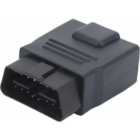 LaBlanc - Adaptateur de prise OBD2 16 broches mâle à femelle ABS lecteur de Code en plastique vérification des défauts connecteur OBD adaptateur d'alimentation complet accessoire de voiture