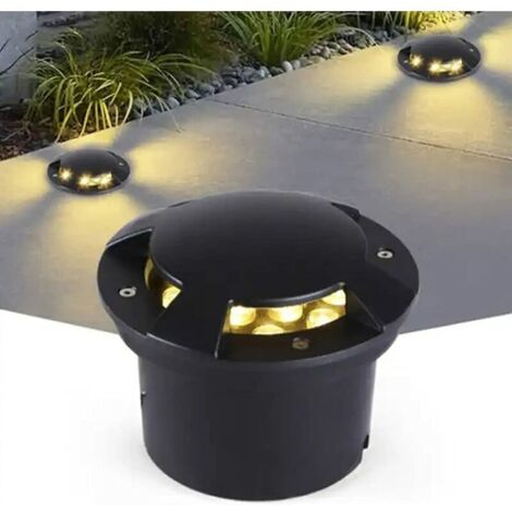Lablanc – Spot LED encastrable extérieur IP65 – Éclairage 4 côtés – Aluminium moulé + verre trempé – Lumière blanche chaude – Durée de vie 50 000h (1/4)