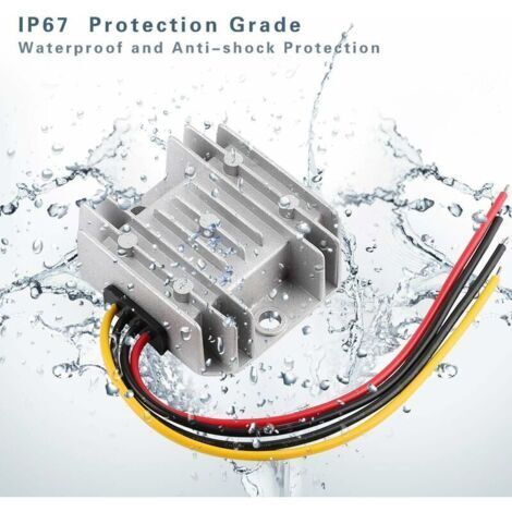 Réducteur De Tension ZETAGI R10 24V/12V DC 10A - Pour Installation Radio Mobile Voiture