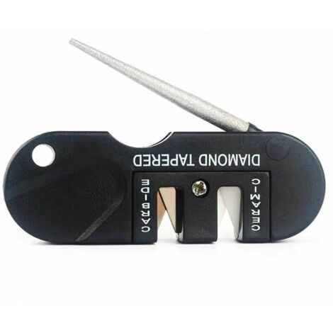 Aiguiseur Couteaux, Portable Affûteur Mini affuteuse tungstene tig, Outil Pliable Affuteur Diamant, Mixte Adulte-Survie en Plein air chasse Eguiseur de Couteau (1/5)