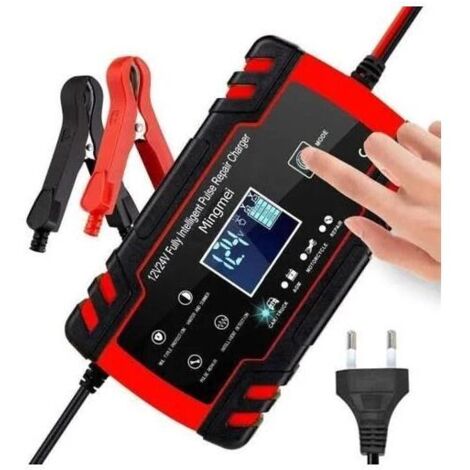 Testeur De Batterie De Voiture 2-14.8V - Outil De Diagnostic Chargeur Automatique Avec DEL Et Voltmètre Analogique