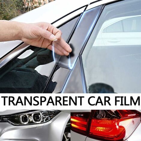 Film De Protection Anti-éclats Pour Fenêtre De Voiture - Transparent, 40x300 Cm, Anti-UV, Facile à Poser
