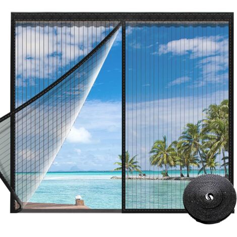 LaBlanc - Moustiquaire Fenêtre Magnétique, Moustiquaire Aimantée Fenetre, Sans Perçage, Moustiquaire Avec Protection Anti-Moustiques, pour Fenêtre Portes Patio (100x120CM) (1/5)