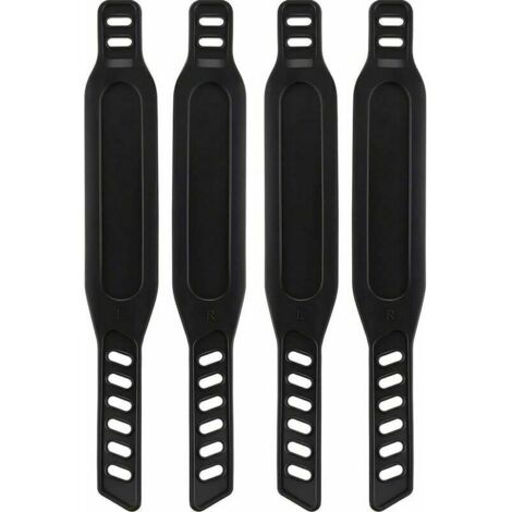 Paire De Sangles De Pédale Universelles Pour Vélo - Adultes - Noir, Caoutchouc