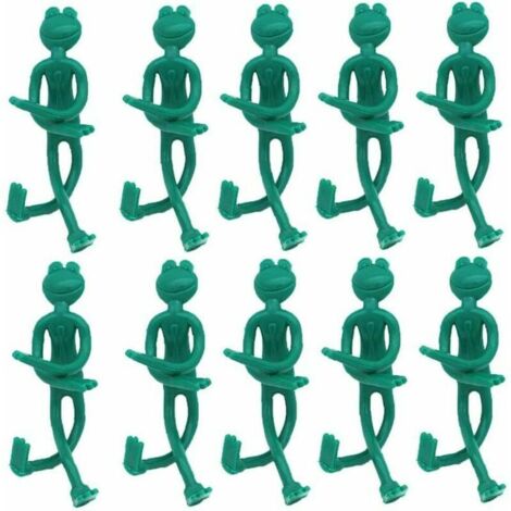 Grenouille de Jardin Cravate Arbre Liens décoratifs Grenouille Style Bendable Ties Jardin pour Les Plantes de Soutien Fournitures Jardinage 10PCS (1/5)