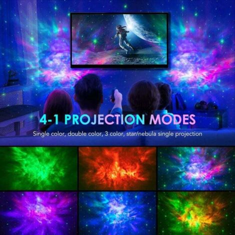 Projecteur d'astronaute ciel étoilé galaxie étoiles lampe LED pour décoration de chambre à