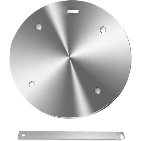 Plaque d'Adaptation Induction 24 cm en Acier, Adaptateur Universel pour Cafetières Moka et Casseroles, Utilisation sur Tous Types de Plaques à Induction (1/5)