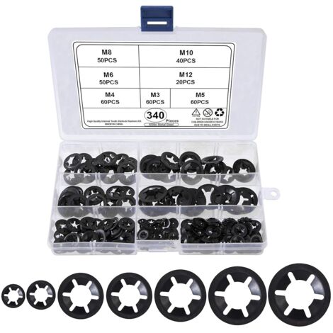 Kit De Vis à Douille Tête Hexagonale Grade 12.9 - Noir - Tailles M4 M5 M6 M8 - Avec Rondelles Et écrous Nyloc