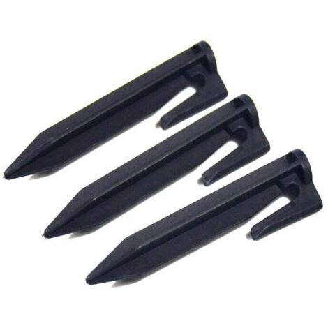 Piquets de Fixation pour câbles périphériques Tondeuse Robot, Set de 100 Sardines de Fixation, Accessoires pour Tondeuses à Gazon Robot, Compatible avec Husqvarna Gardena Worx Bosch (1/5)