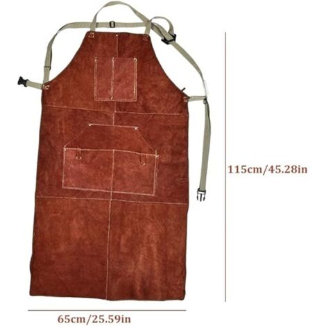 Tablier De Soudage Long En Cuir – Professionnel, Neuf, Protection Maximale