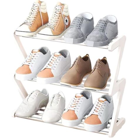 LaBlanc - Petite étagère à Chaussures 3 étages,Mini étagère à Chaussures,Solide et étroit,Organiseur de Rangement pour entrée d'armoire, Couloir, Montage Rapide(43 x 19 x 35 cm) (1/5)