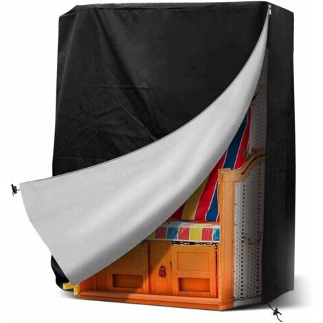 Housse de protection pour fauteuil-cabine de plage,BR-Vie housse de protection pour fauteuil-cabine de plage résistante aux UV, housse de protection pour fauteuil-cabine de jardin, 130x100x170 cm (1/5)