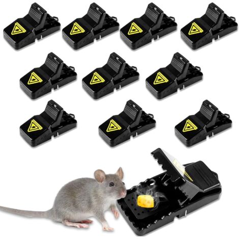 Clips De Piege A Rat Réutilisables, Hygiénique Efficace Avec Récipient