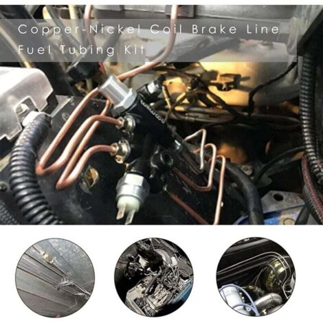 Conduite De Frein En Acier Cuivré 4.75mm - Prête Au Montage Perlé Et Torchée - Pour Entretien Auto/moto - Longueur Sur Mesure