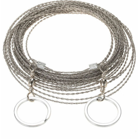 Scie A Fil Exterieure De 10 Metres De Long, Cable De Survie Pour Scie A Fil, Fil De Scie A Chaine (1/5)