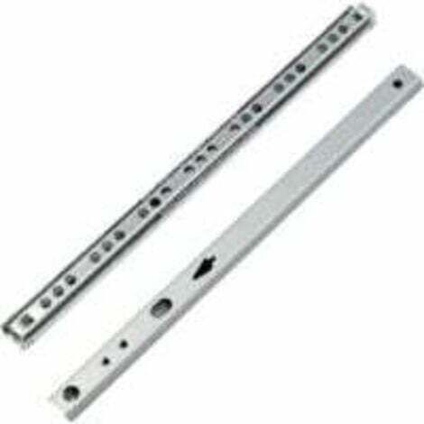 LaBlanc - Coulisse Tiroir 2 paire Glissières pour Tiroirs en Métal à Roulement à Billes Coulisses à Bille Rails de Tiroirs à Coulisse Glissières à Roulement à Billes pour Tiroir de Meubles 246x17x10mm (1/5)