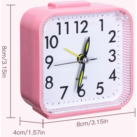 réveil silencieux rose | Réveil-Matin-Original