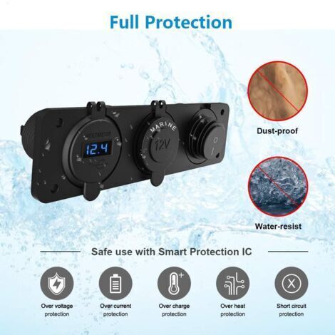 Kaifshop - Chargeur Répartiteur 12V Double Prise De Port USB Voiture