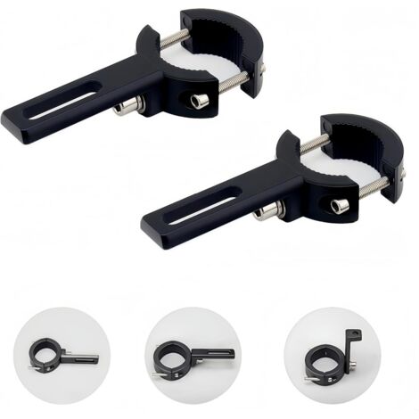 Lot de 2 Support De Montage De Phare De Moto pour phare de moto ,Supports universel de phares avants , 20 mm à 38 mm (1/5)