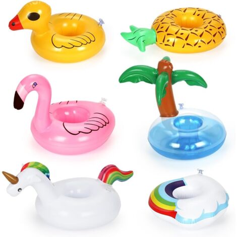 15 Porte-Gobelets Gonflables Pour Piscine - Bar Flottant Fun Pour Boissons Et Fêtes D'Été