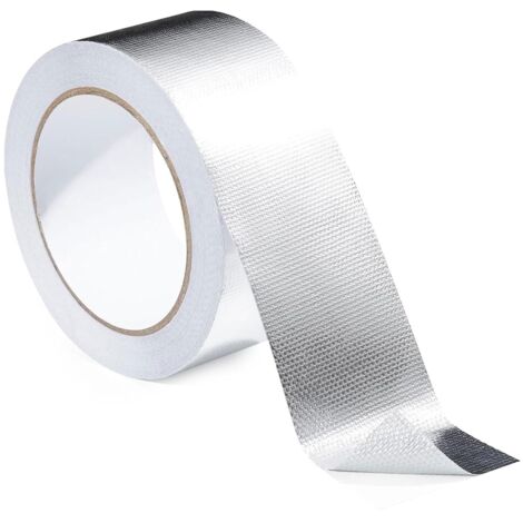 Ruban Adhésif Aluminium Mi Heat - 50mm X 10m - Résiste Jusqu'à 200°C - Neuf