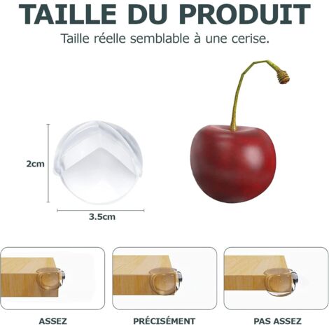Protections Coin De Table Pour Bébé LASIEYO - 4 Coussinets D'Angle Anti-Choc Avec Adhésif Fort