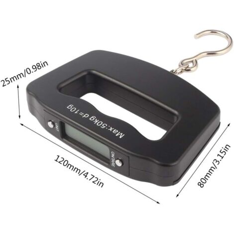 Pèse-bagage Numérique Portable - Mini Balance Avec écran LCD, Poignée Ergonomique, Capacité 50 Kg, Idéal Voyage