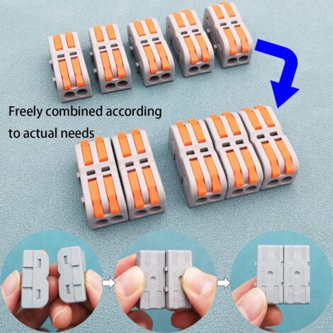 Lot De 100 Cosses De Connexion Auto-dénudantes WAGO Style JOW - Référence 710509665, Pour Installations électriques
