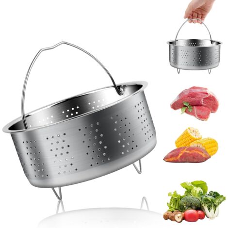 Passoire Vapeur Inox UPKOCH Panier Vapeur En Maille En Acier Inoxydable Avec Poignée Pour Légumes, Poissons, Fruits De Mer, 20 Cm Passoire Lavage Fruits Acier Inoxydable 8.8 Pouces - 3