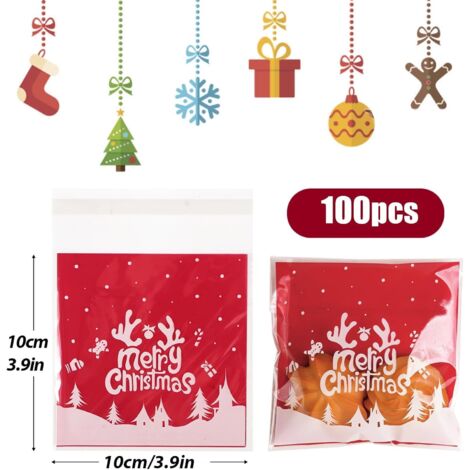 Lot De 400 Sachets Plastique Auto-adhésifs Transparents - 8x12 Cm - Pour Bonbons, Biscuits, Bijoux, Petites Pièces - 10