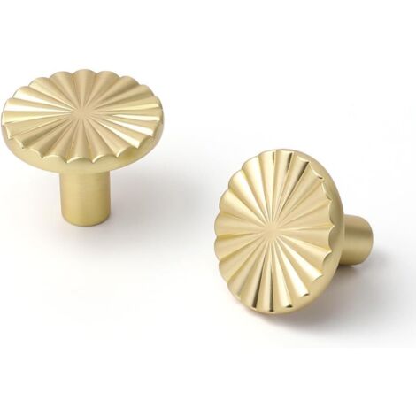 Lot De 5 Boutons De Porte L’AGAPE – TH ZEUS GP – Zinc Vieil Or – 48 Mm