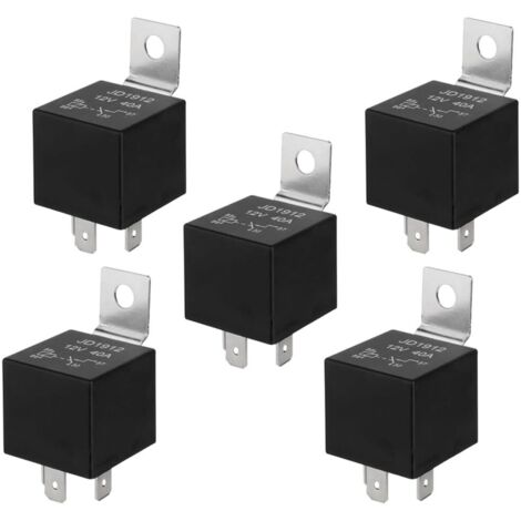 5 STÜCK 24V 30A 4 Pin SPST Relais Mit Buchsenkabelbaum Kfz-Elektronik