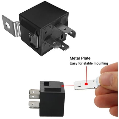 4-Delige 12V 40A 4-Pins SPST Autorelais Set - Robuust Voor Auto Elektronica
