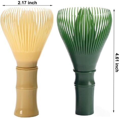 Fouet à Matcha Manuel - Mélangeur Matcha En Résine ABS - Lavable Au Lave-vaisselle - 6x12 Cm